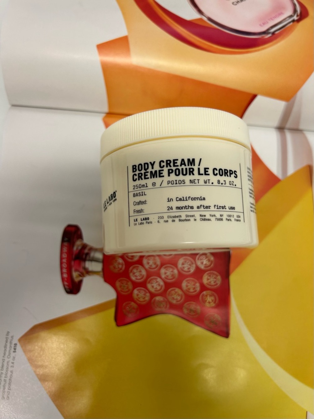 Le Labo Body Cream Basil 8.3 oz 250 ml Full Size Brand New Fresh